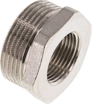 Reduziernippel G 1-1/4"(AG)-G 3/4"(IG), Messing vernickelt