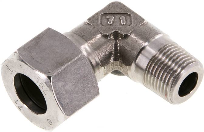 Winkel-Schneidringverschraub. R 3/8"-15 L (M22x1,5), 1.4571
