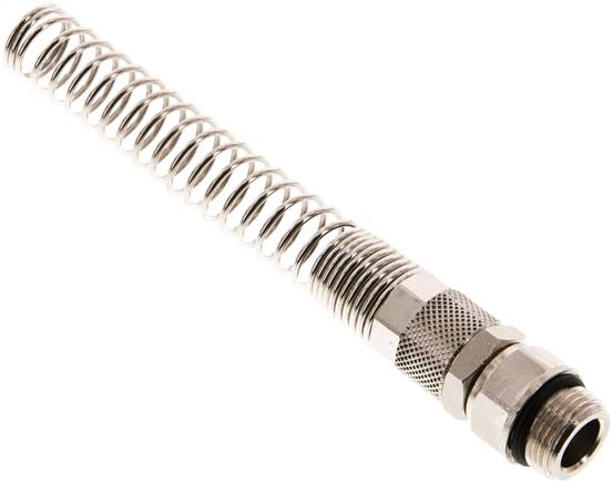 Gerade Drehverschraubung G 3/8"-12x10mm mit Knickschutz