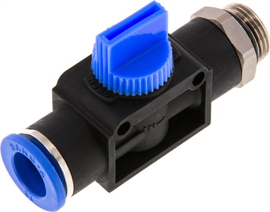 3/2-Wege-Absperrventil G 3/8"-12mm, Gewindeseite entlüftend