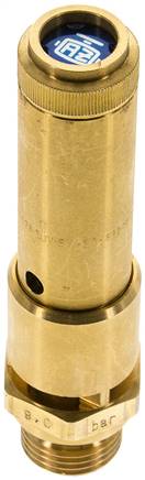 TÜV-Sicherheitsventil G 1/2" (DN10), 22,00 bar, Messing