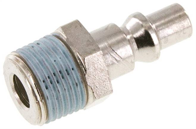 Kupplungsstecker (ARO/ORION) R 3/8"(AG), Stahl gehärtet & vernickelt, NW 5,5