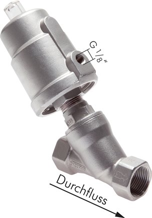 Schrägsitzventil G 3/4",Antrieb: Edelstahl 1.4305, Eco-Line