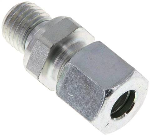 Gerade Schneidringverschr. M 12x1,5-8 L (M14x1,5), Stahl verzinkt