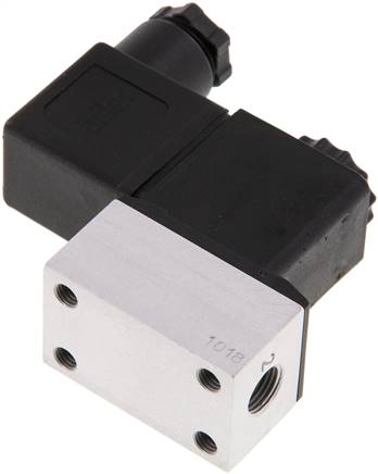 3/2-Wege Magnetventil, G 1/8", 12 V=, Federrückstellung (NC)