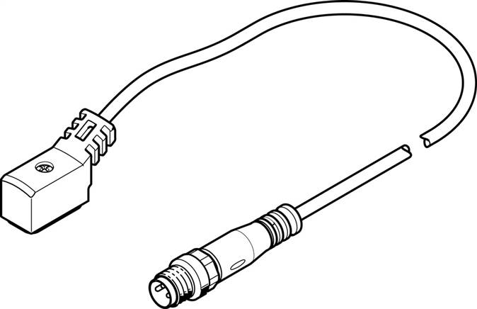 FESTO NEBV-Z4WA2L-R-E-2.5-N-M8G3-S1 (8047684) Verbindungsleitung