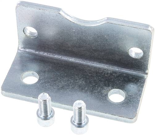 ISO 15552-Fußwinkel 125 mm, Stahl verzinkt
