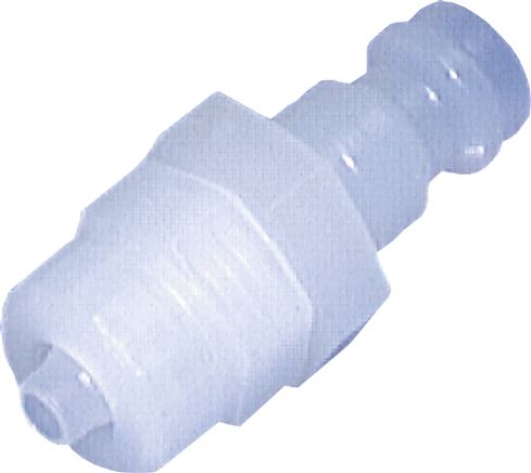 Kupplungsstecker (NW5) 6x4mm Schlauch, PVDF