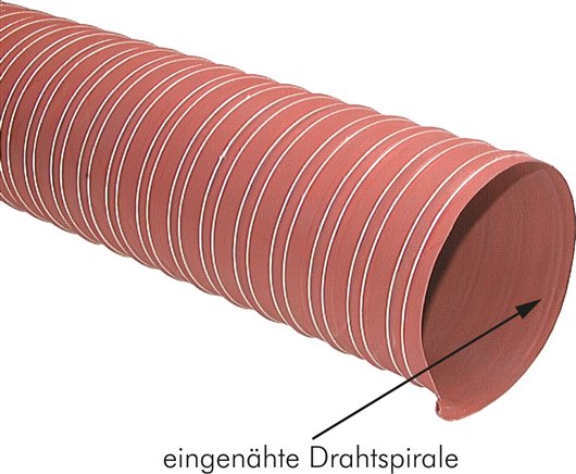Silikon-Heißluftschlauch, doppellagig, 114mm