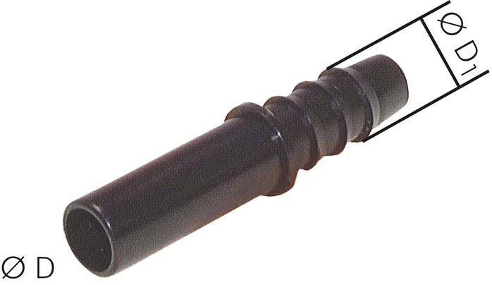 Stecknippel 10mm-8 (5/16")mm Schlauchtülle, IQS-Standard