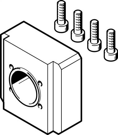 FESTO EAMF-A-L27-55A (558016) Motorflansch