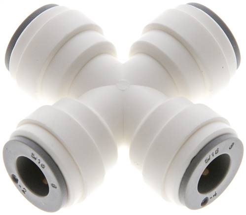 Kreuz-Steckanschluss 5/16" (7,94 mm), IQS-LE (EPDM-Dichtung)