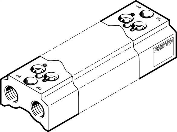 FESTO CPE10-3/2-PRS-1/4-10-NPT (550609) Anschlussblock