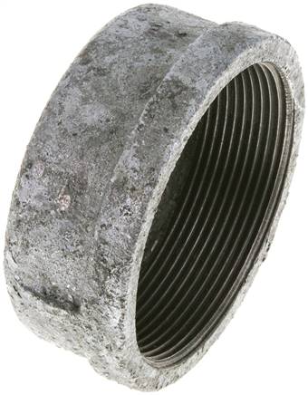 Verschlusskappe Rp 2-1/2", Temperguss verzinkt Typ VKR 212 ST