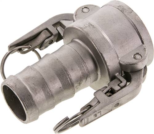 Sicherheits-Kamlock-Kupplung (C) 38 (1-1/2")mm Schlauch, Edelstahl (1.4408)