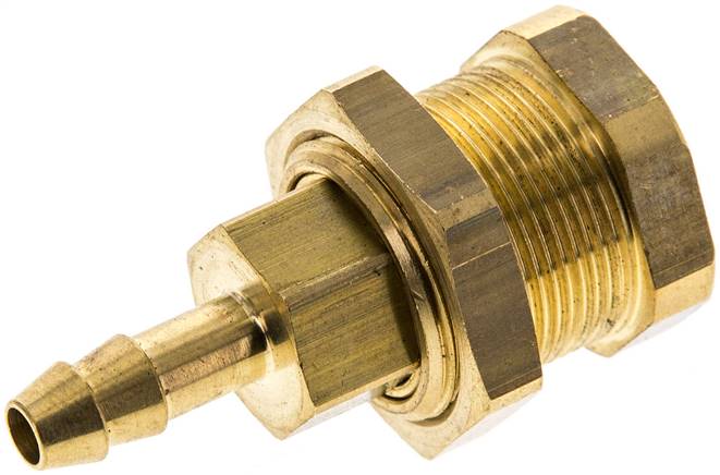 Abreiß-Schnellkupplung (NW5) 6 (1/4")mm Schlauch, Messing