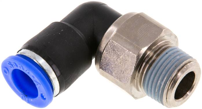 Winkel-Drehverschraubung R 3/8"-10mm, IQS-Standard
