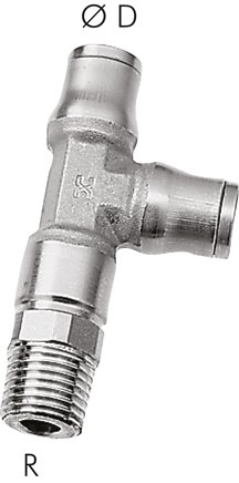 LE-Steckanschluss NPT 1/4"-6mm, Baureihe Edelstahl (NPT)