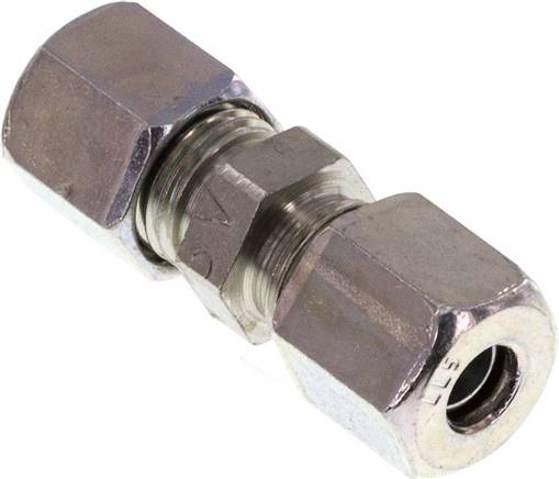 Gerade Schneidringverschraubung 5 LL (M10x1), Stahl verzinkt