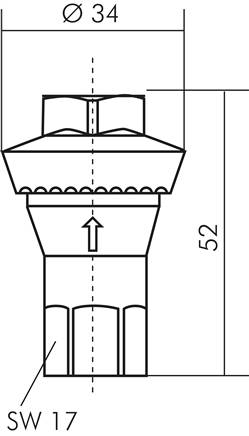 Inline Druckregler G 1/4", 6 bar