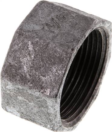 Verschlusskappe Rp 1-1/4", Temperguss verzinkt Typ VK 114 ST
