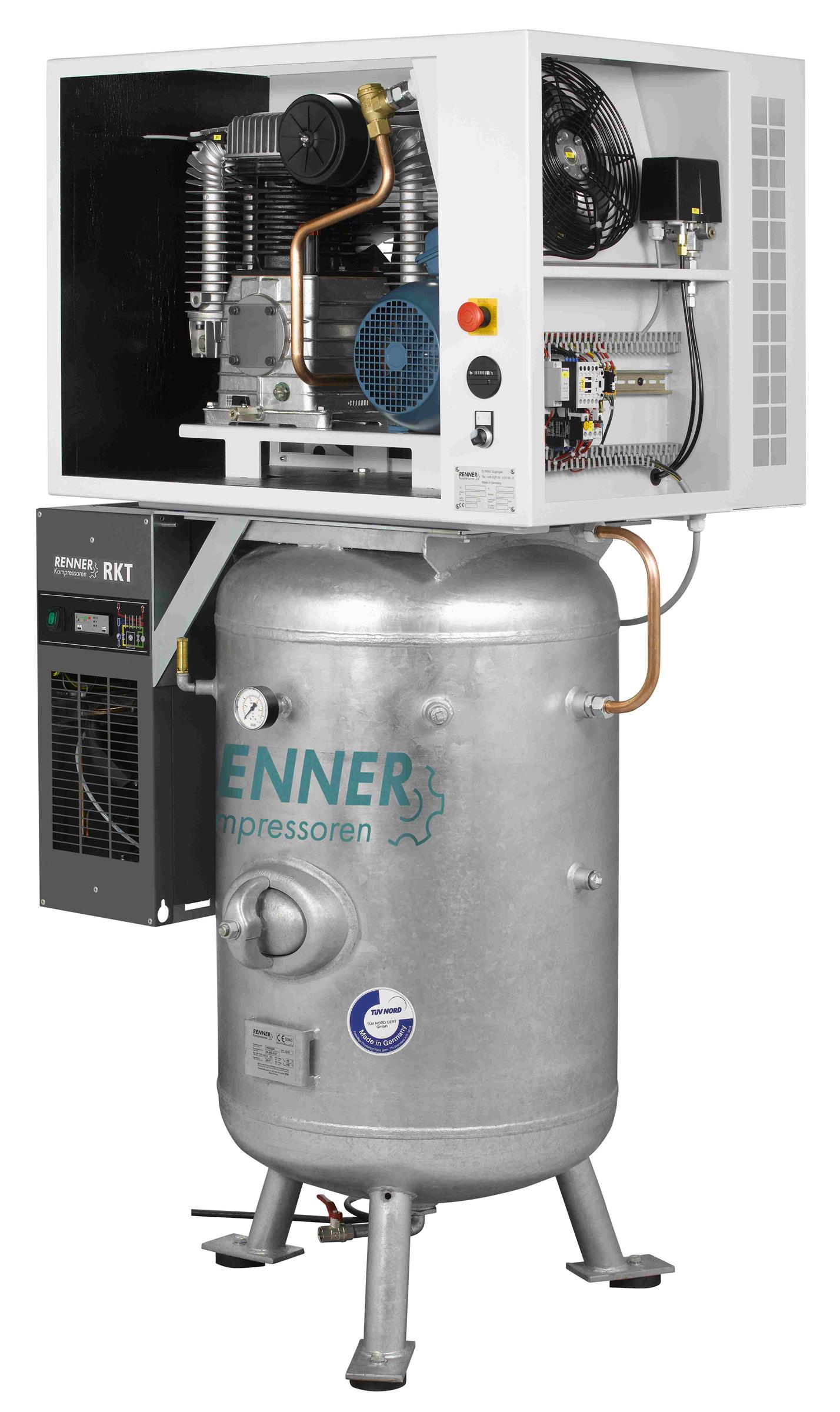 RENNER RIKO H 700/270 ST-S-KT Industrie-Kolbenkompressor 15 bar - Kältetrockner, Behälter