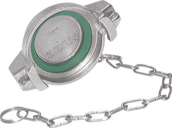 Tankwagenkupplung Verschlussdeckel, Aluminium für VK 100 MS