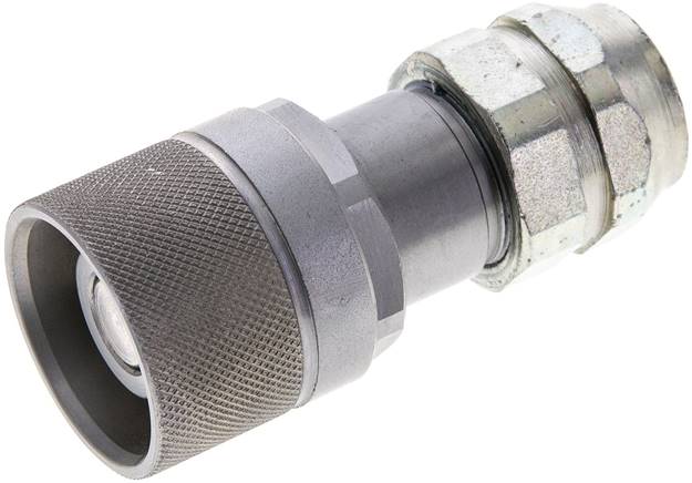 Flat-Face-Schraubkupplung, Stecker Baugr. 2, G 3/8"(IG)