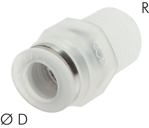Gerader Steckanschluss R 1/2"-12mm, IQS-PP