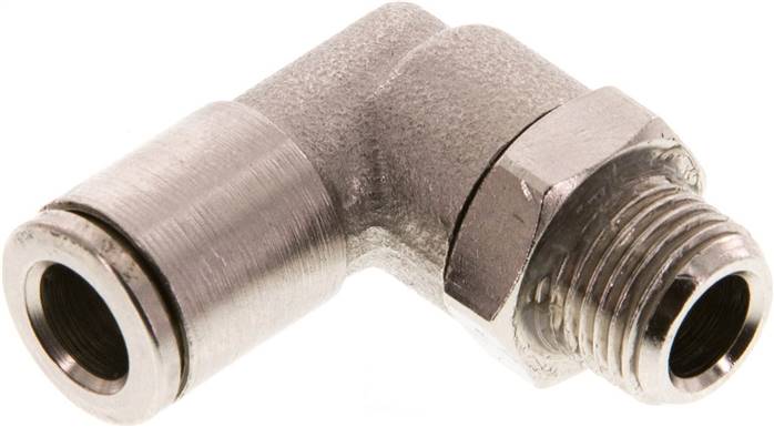 Winkel-Steckanschluss R 1/8"-6mm, IQS-MSV (Hochtemperatur), Dichtung FKM