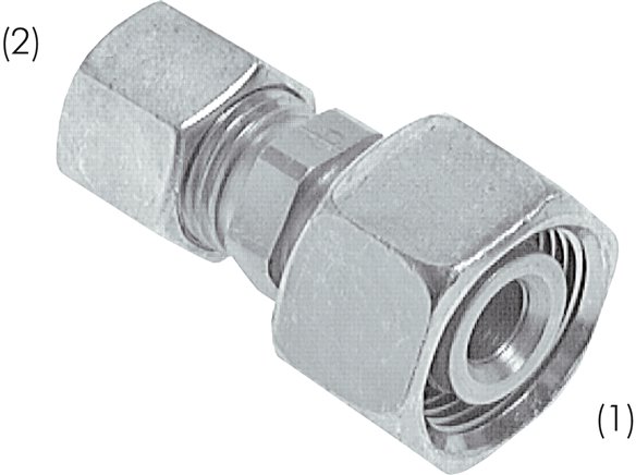Reduziereinsatz 8 L-6 L (M12x1,5), Stahl verzinkt