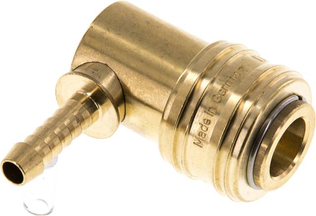 Winkel-Schnellkupplung (NW7,2) 6 (1/4") mm Schlauch, Messing