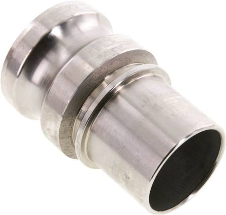 DIN/EN-Kamlock-Stecker (E/EC) 50 (2")mm Schlauch, Edelstahl (1.4408)