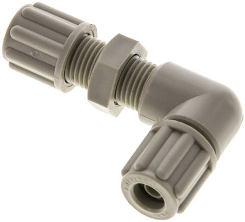 Winkel-Schott-Verschraubung 6x4mm, Polypropylen