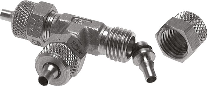 T-Verschraubung, mehrteilig 10x8mm, 1.4571