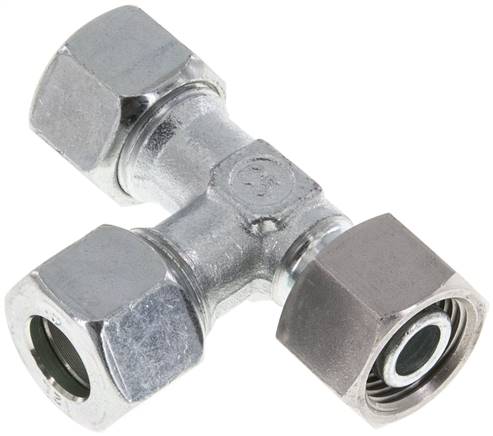 Einstellb. L-Schneidringverschraubung 12 L (M18x1,5), Stahl verzinkt