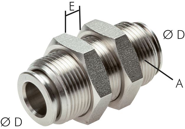 Schott-Steckanschluss 6mm, IQS-Edelstahl