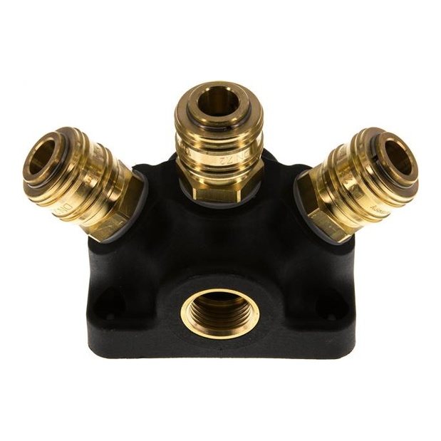 Presa a muro con G 1/2" (IG) e 3 attacchi rapidi standard NW7.2