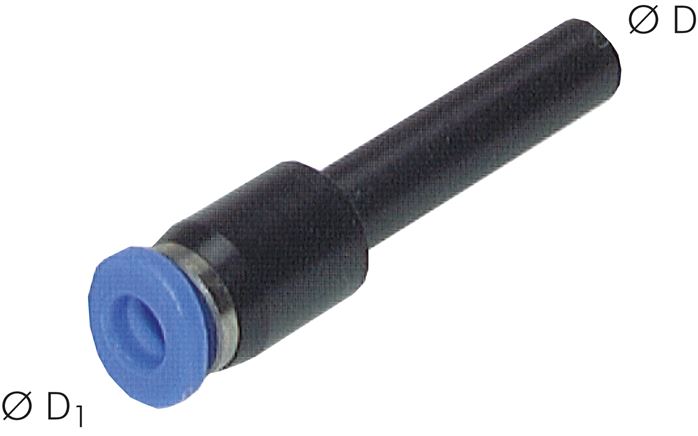 Reduzierung 4mm Stecknippel x 3mm Schlauch, IQS-Mini
