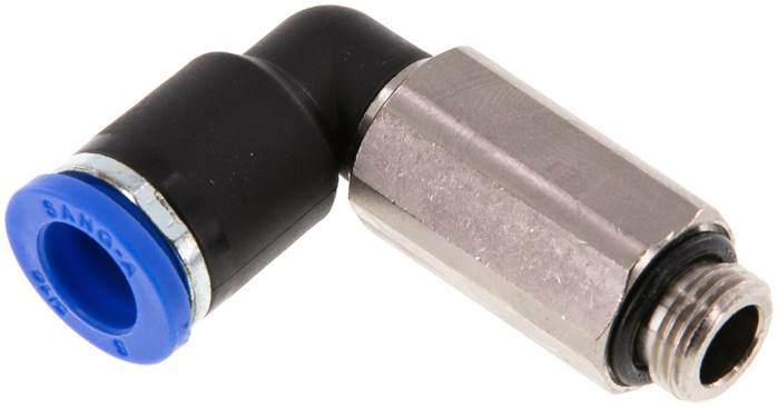 Winkel-Steckanschluss, lang G 1/8"-8mm, IQS-Standard