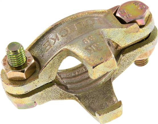 Sicherheits-Schlauchklemme Temperguss verz., 35 - 42mm