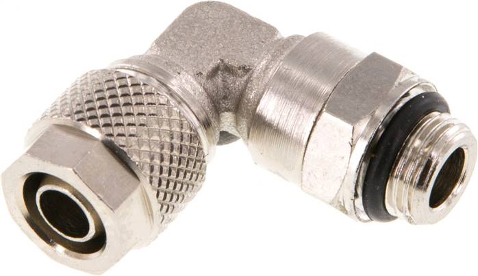 Winkel-Drehverschraubung G 1/8"-8x6mm, Messing vernickelt