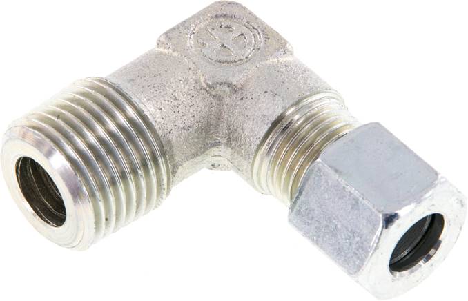 Winkel-Schneidringverschraub. R 1/2"-10 L (M16x1,5), Stahl verzinkt
