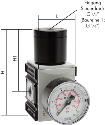 FUTURA Druckregler (Volumenbooster), G 1", Futura 4