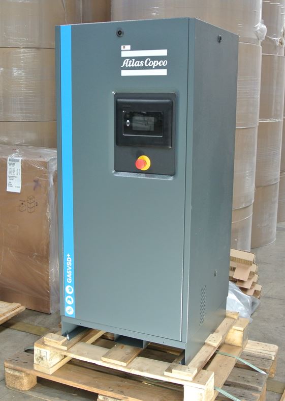 ABVERKAUF Atlas Copco Schraubenkompressor GA 5 VSD+ P 9 bar CE 400V 50