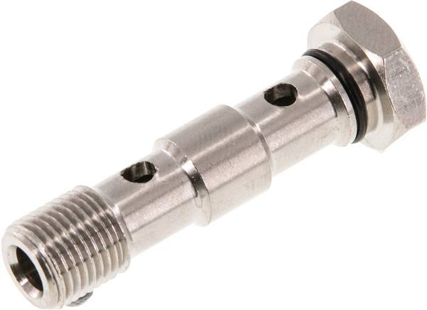 Hohlschraube für IQS-Ringstücke, G 1/8" 2-fach