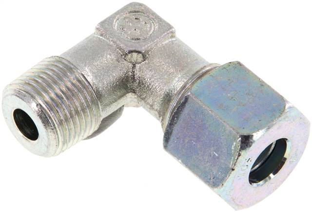 Winkel-Schneidringverschraub. R 3/8"-10 S (M18x1,5), Stahl verzinkt