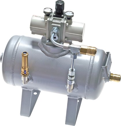Druckübersetzer (2 : 1) bis 1.000 l/min mit 20 l -Behälter