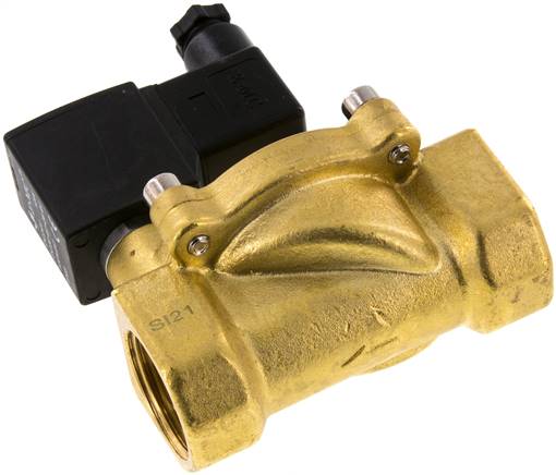 2/2-Wege Messing-Magnetventil G 1" 12 V= Eco, Dichtung EPDM