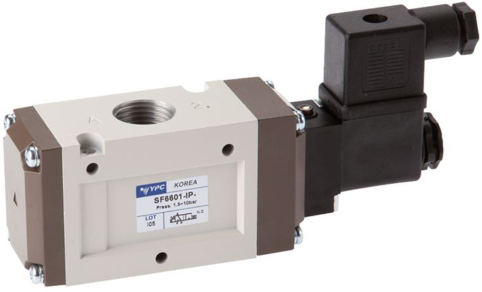 3/2-Wege Magnetventil, G 1/2", Federrückstellung (NC), 24 V=